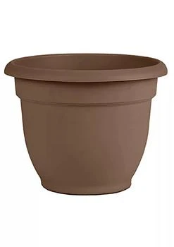 Bloem | Bloem (#20-56312CH) Ariana Planter with Self-Watering Disk, Chocolate - 12",商家Belk,价格¥185