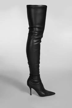 Paris Texas | Mama High Heels Boots In Black Leather 7.6折