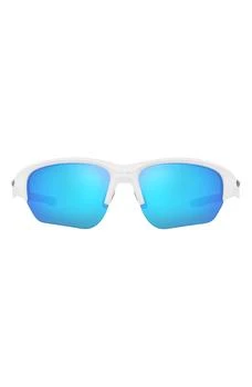 Oakley Flak Beta 64mm Mirrored Oversize Rectangular Sunglasses