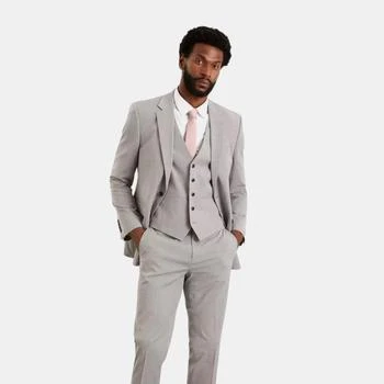 推荐Mens Essential Slim Suit Trousers Light Grey商品