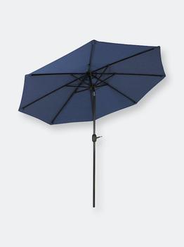 商品Sunnydaze 9' Outdoor Aluminum Sunbrella Patio Umbrella -Auto Tilt & Crank图片