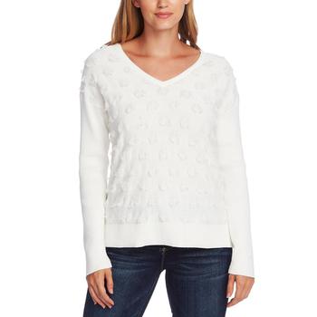 Vince Camuto经典款, Vince Camuto | Vince Camuto Womens V-Neck Cotton Pullover Sweater商品图片 4折
