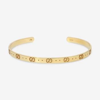 Gucci | Gucci Icon 18K Yellow Gold Thin Bangle Bracelet YBA434524001017,商家Shopworn,价格¥14562