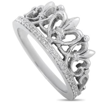 商品King Baby | 14K White Gold and Gemstone Tiara Ring,商家Jomashop,价格¥2256图片