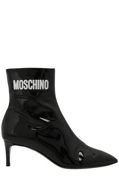 推荐Moschino Logo Printed Ankle Boots商品