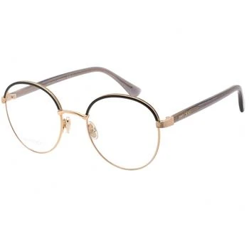 Jimmy Choo | Jimmy Choo Women's Eyeglasses - Clear Lens Gold Metal Round Frame | JC 267/G 0J5G 00 1.9折×额外9折x额外9.5折, 独家减免邮费, 额外九折, 额外九五折