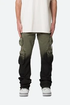 MNML | B569 Cargo Flare Denim - Olive/Black,商家mnml,价格¥659
