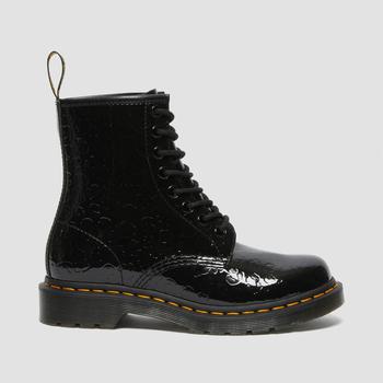 dr. martens 1460, Dr. Martens | Dr. Martens Women's 1460 Patent Lamper 8-Eye Boots - Black Leopard商品图片 7折