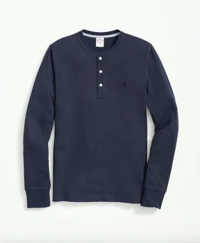 Brooks Brothers | Cotton Henley Long-Sleeve T-Shirt,商家Brooks Brothers,价格¥456