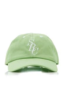 推荐Sporty & Rich - Embroidered Cotton Baseball Hat - Green - OS - Moda Operandi商品