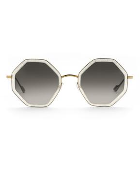 Sunday Somewhere | Hitomi in Gold Glitter Sunglasses商品图片,满$175享8.9折, 满折