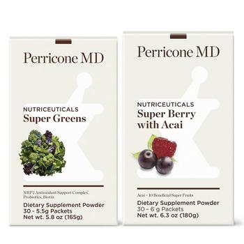 商品Perricone MD | 含巴西莓的11种水果混合果粉+超级绿色食物营养补充剂,商家Perricone MD,价格¥852图片