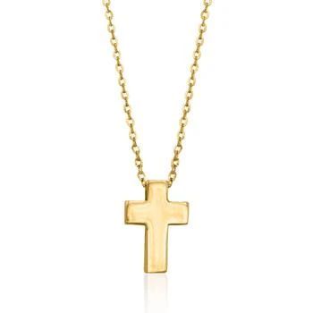 Ross-Simons | Ross-Simons 14kt Yellow Gold Cross Pendant Necklace,商家Premium Outlets,价格¥1217