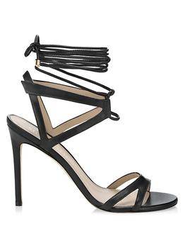 stuart weitzman凉鞋推荐, Stuart Weitzman | Soiree 100 Lace-Up Sandals商品图片 