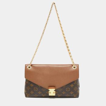 lv链条包, [二手商品] Louis Vuitton | Louis Vuitton Bronze Monogram Canvas and Leather Pallas Chain Bag商品图片 8.2折, 满1件减$100, 满减