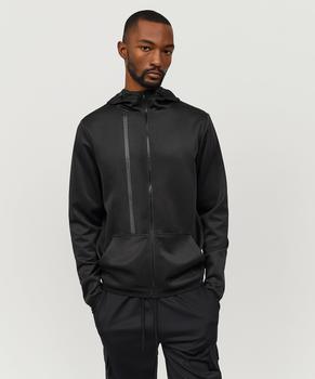 Reason Clothing | Hester Black Tech Fleece Hoodie With Zip商品图片,3.9折×额外8折, 额外八折