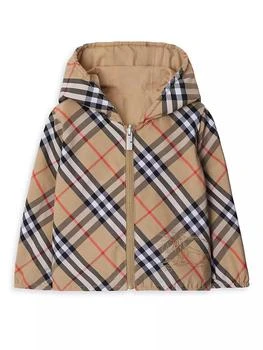Burberry | Baby's & Little Kid's Check Reversible Zip Hooded Jacket,商家Saks Fifth Avenue,价格¥4876