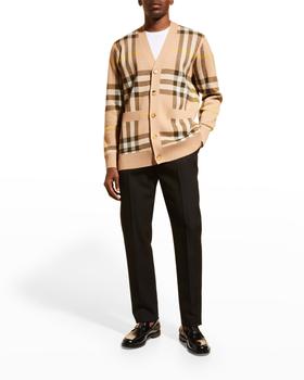 推荐Men's Wilmore Check Cardigan Sweater商品