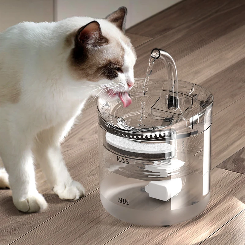 YeeCollene | 宠物饮水机自动循环过滤猫咪饮水机智能宠物喂水器流动水小猫 满$10减$1, 包邮包税, 满减