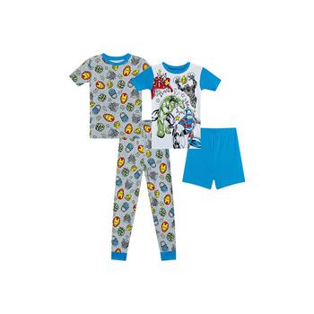 AME | Little Boys Avengers Pajama Set, 4 Piece Set商品图片,6折