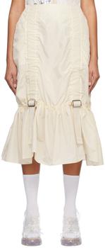 Simone Rocha | Off-White Adjustable Midi Skirt商品图片,