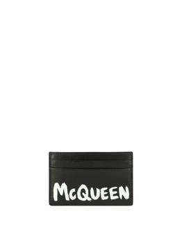 Alexander McQueen | Mcqueen Graffiti Wallets & Card Holders Black,商家Wanan Luxury,价格¥841