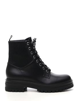 推荐Gianvito Rossi Martis Lace-Up Combat Boots商品