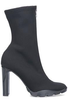 推荐Alexander McQueen Front Zipped Heeled Boots商品