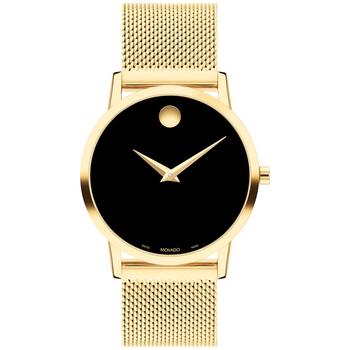 Movado | Women's Museum Classic Swiss Quartz Yellow Physical Vapor Deposition Bracelet Watch 33mm商品图片,