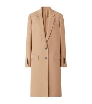 了解burberry风衣, Burberry | Wool-Blend Single-Breasted Coat商品图片 