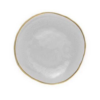Classic Touch Decor | Set of 4 Dinner Plates with Gold Rim,商家Premium Outlets,价格¥819