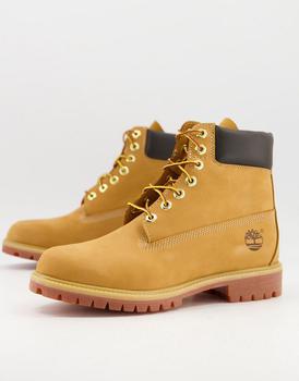 推荐Timberland 6 inch Premium boots in wheat tan商品