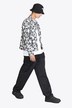 STUSSY | Stussy Beach Mob Bing Jacket Black and white canvas jacket with all商品图片,7.9折