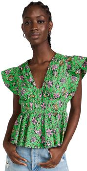 10 Crosby Derek Lam, Derek Lam | Derek Lam 10 Crosby Roselyn Ruffle Sleeve Top商品图片 6.9折