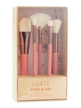 商品Luxie | 5-Piece Gaea Face & Eye Makeup Brush Set,商家Saks OFF 5TH,价格¥251图片
