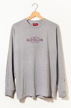 推荐Vintage 1990s Quiksilver Long Sleeve Logo Graphic T-Shirt Heather Gray商品