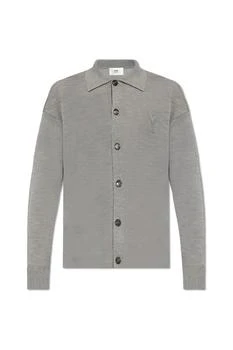 推荐AMI Paris Long-Sleeved Button-Up Cardigan商品