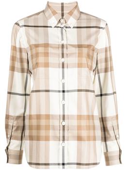 推荐BURBERRY - Check Motif Cotton Shirt商品