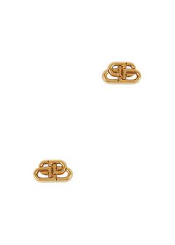 时尚Balenciaga男装, Balenciaga | BB XS gold-tone stud earrings商品图片 