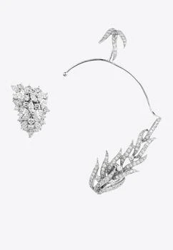 Yeprem | Diamond Ear Cuff in 18-karat White Gold,商家Thahab,价格¥107854