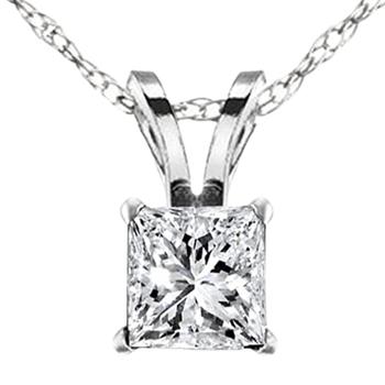 商品Pompeii3 | 2.57Ct Princess Cut Diamond Certified Solitaire Necklace Lab Grown White Gold,商家Premium Outlets,价格¥24099图片