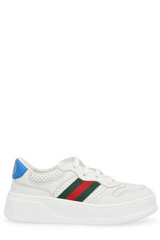 推荐Gucci Kids Web Detailed Low-Top Sneakers商品