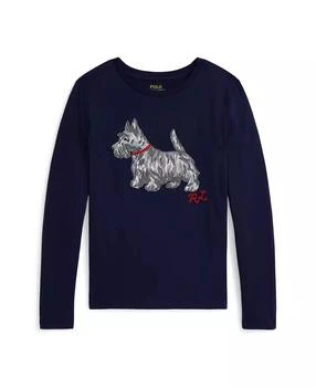 Ralph Lauren | Girls 7-16 Dog-Print Long-Sleeve T-Shirt,商家Macy's,价格¥350