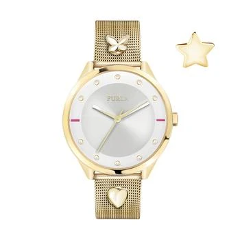 Furla | Women's Pin Silver Dial Stainless Steel Watch,商家Premium Outlets,价格¥1278