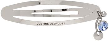 商品Justine Clenquet | Silver & Blue Andrew Hair Clip,商家SSENSE,价格¥440图片