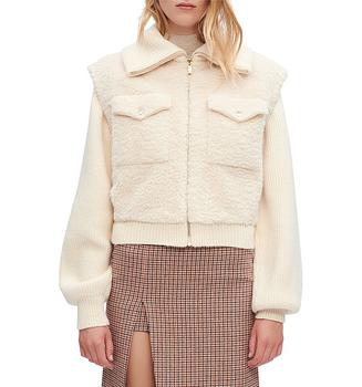 maje外套, Maje | Belio Furry Ecru Jacket商品图片 