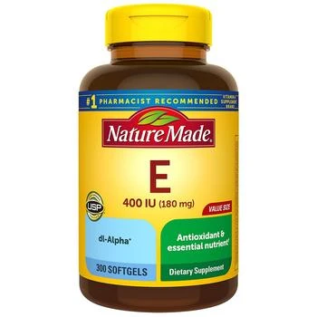 Nature Made | Vitamin E 180 mg (400 IU) dl-Alpha Softgels 满二免一, 满$30享8.5折, 满折, 满免