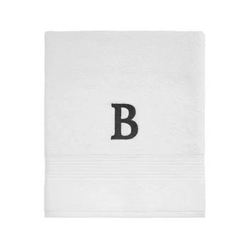 Avanti | Block Monogram Initial Cotton Fingertip Towel, 11" x 18",商家Macy's,价格¥58