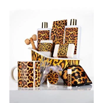 推荐Honey Almond Home Bath Pampering Package for Relaxing Stress Relief, Leopard Print Thank You Birthday Gifts, 15 Piece商品