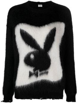 圣罗兰黑鸦片, Yves Saint Laurent | Saint Laurent Women's Black Wool Sweater商品图片 